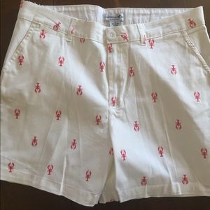 Caribbean Joe & Company pink lobster shorts